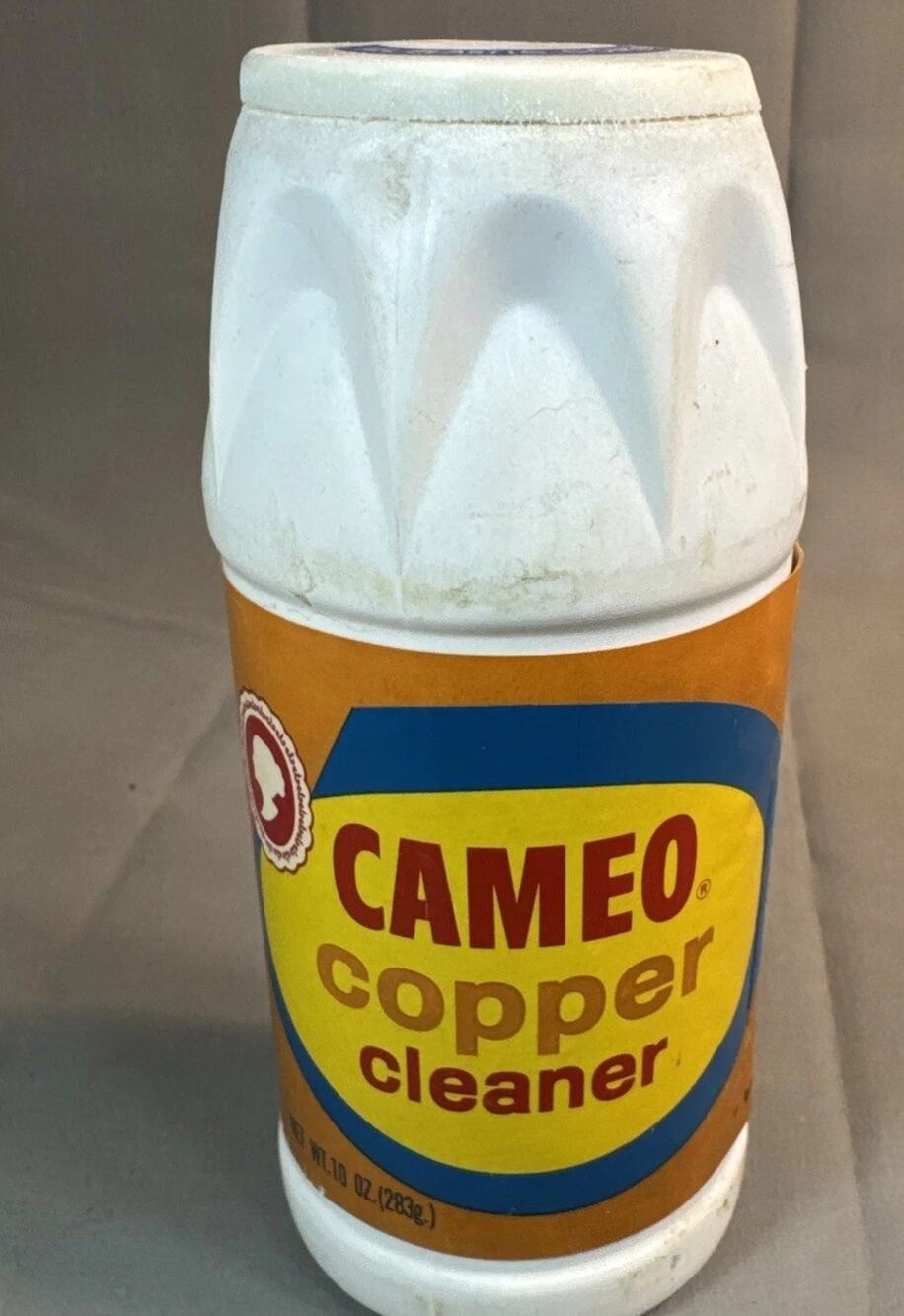 Vintage cameo copper cleaner- Mostly Full Or Use As Prop